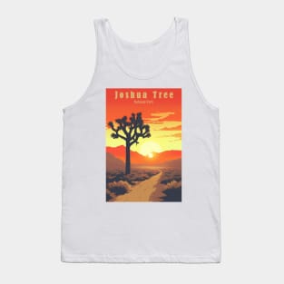 Joshua Tree National Park Vintage Travel Poster Tank Top